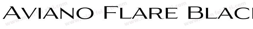 Aviano Flare Black Regular字体转换